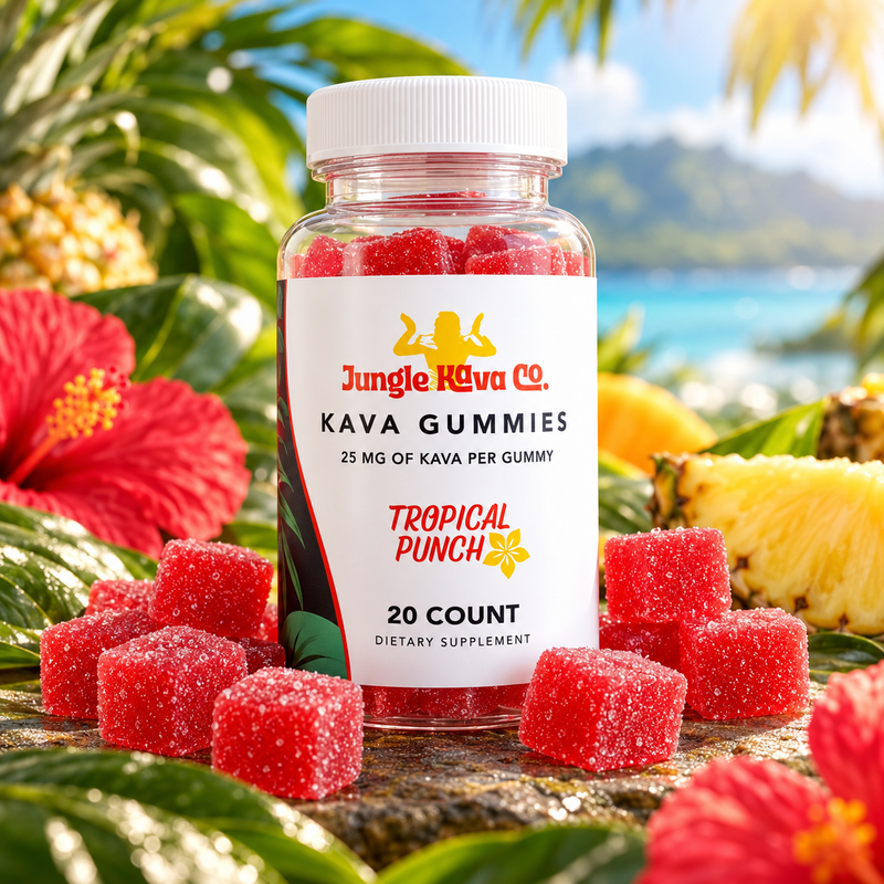 Polynesian Punch Kava Gummies – Tropical Fruit Blend