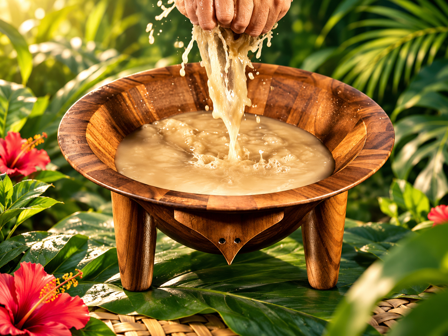 Traditional kava preparation